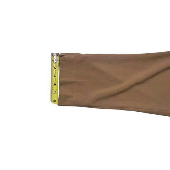 Banana Republic Pants Women's 10 Brown Stretch Slash Pockets Tapered Leg Pull-On - Picture 11 of 13